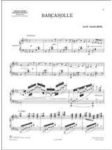 Barcarolle - Alphonse Hasselmans - Partition - Harpe